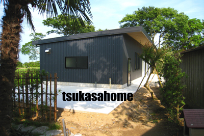 かっこいいガレージ・倉庫外観施工例06 千葉県旭市