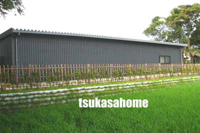 かっこいいガレージ・倉庫外観施工例03 千葉県旭市