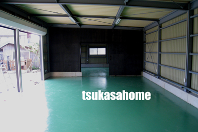 かっこいいガレージ・倉庫内装施工例01 千葉県旭市