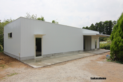 かっこいい白い倉庫・ガレージ 外観 千葉県佐倉市0