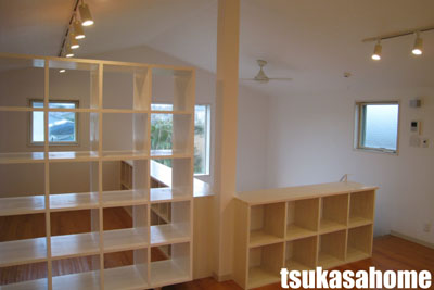 ガレージハウス 白い家のシンプルな内装06 千葉県山武市