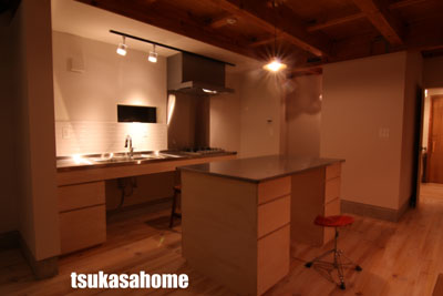 かっこいい家 内装 キッチン03 千葉県匝瑳市高