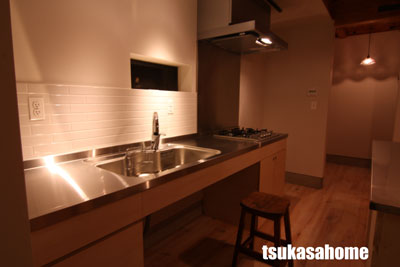 かっこいい家 内装 キッチン04 千葉県匝瑳市高